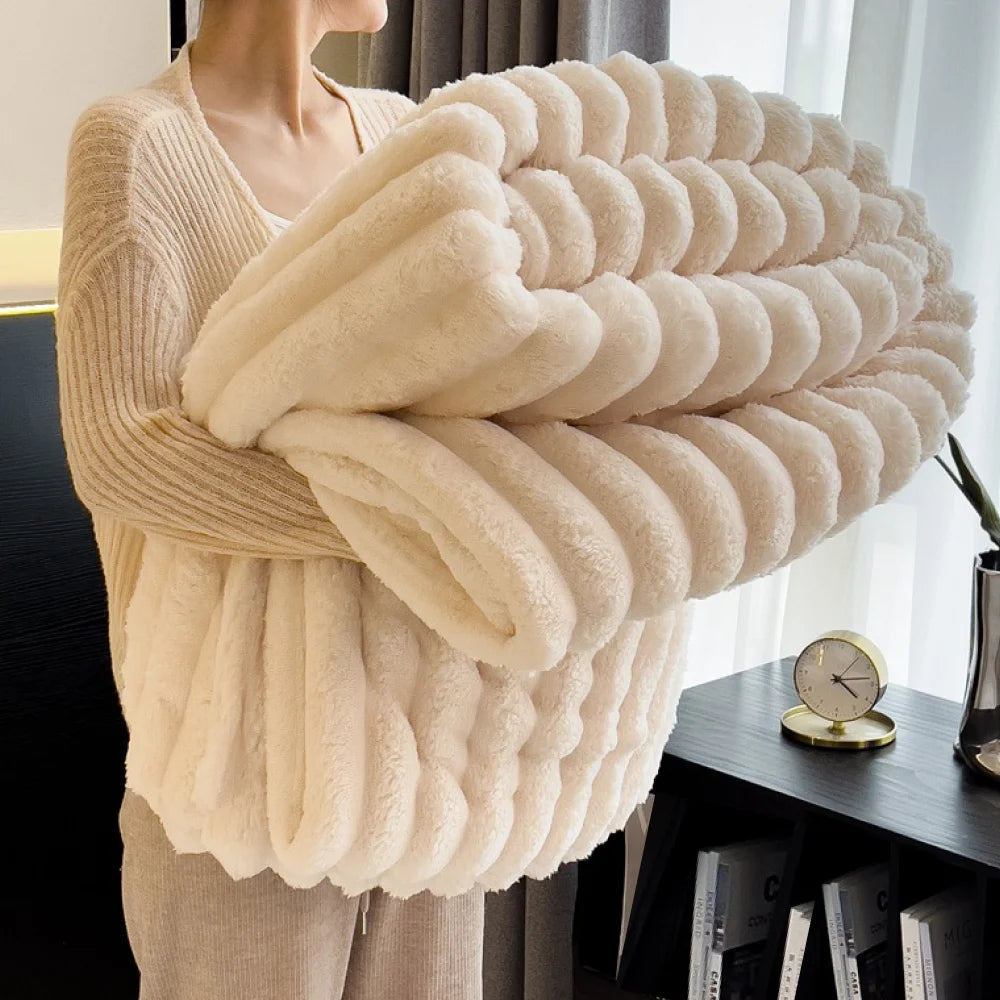 Luxe Fluffy Throw Blanket